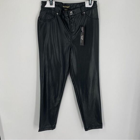 like an angel Pants - Like an Angel Black Faux Leather Pants size L